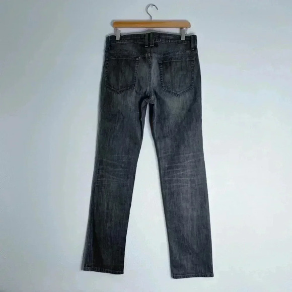 Joe's Jeans The Brixton Grey Straight Leg Jeans Mid Rise Distressed Size 31 - Picture 3 of 5